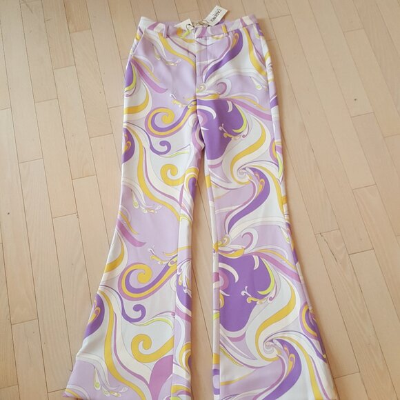 L'AGENCE ! Lane Flared Trouser, Light Orchid Multi Saint Martin (US/2) - Picture 6 of 11